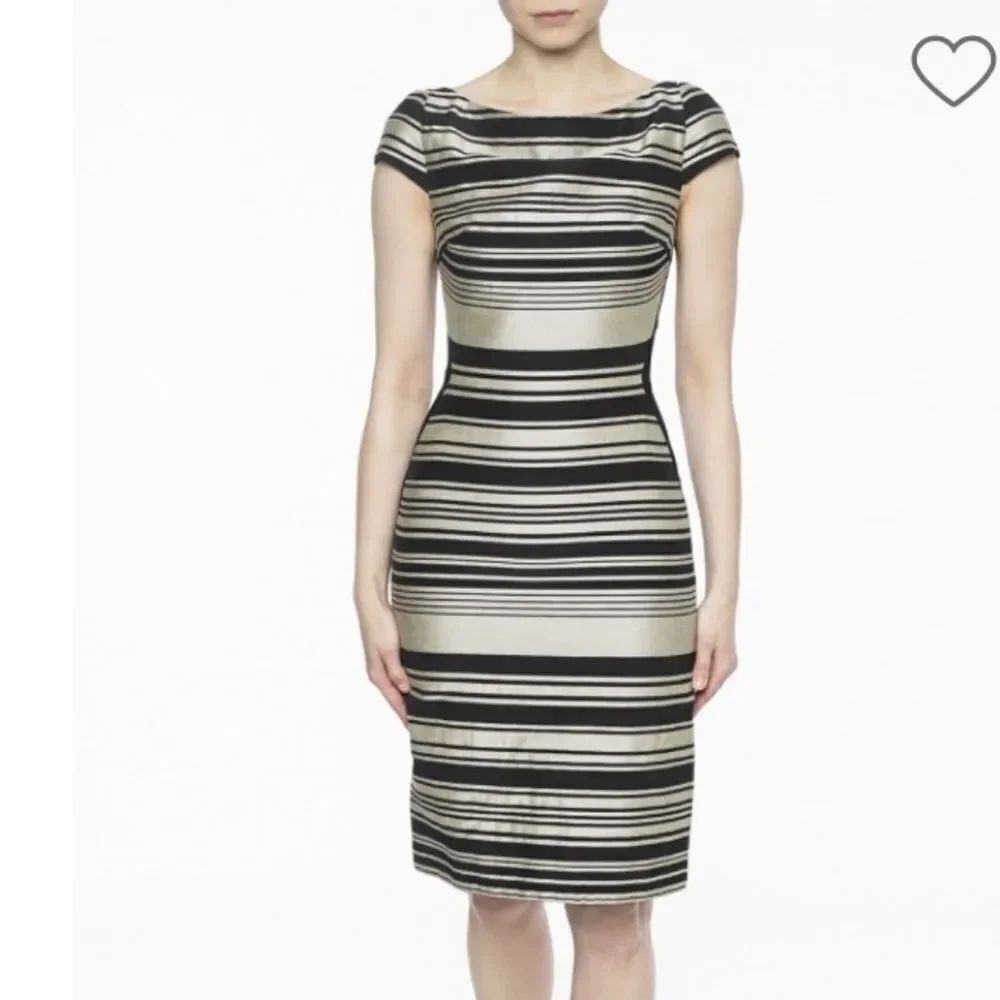 KARIN STEVENS MULTI-COLOR SLEEVELESS SHEATH WOMEN"S DRESS